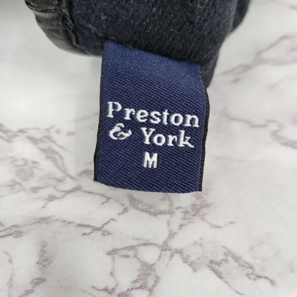 Preston & York Black Leather Driving Gloves